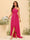 A-line/Princess One-The-Shoulder Asymmetrical Long Bridemaid dresses