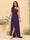 A-line/Princess One-The-Shoulder Asymmetrical Long Bridemaid dresses