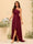 A-line/Princess One-The-Shoulder Asymmetrical Long Bridemaid dresses