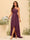 A-line/Princess One-The-Shoulder Asymmetrical Long Bridemaid dresses