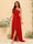 A-line/Princess One-The-Shoulder Asymmetrical Long Bridemaid dresses