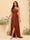 A-line/Princess One-The-Shoulder Asymmetrical Long Bridemaid dresses