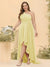 A-line/Princess One-The-Shoulder Asymmetrical Long Plus Size Bridesmaid dresses