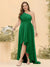 A-line/Princess One-The-Shoulder Asymmetrical Long Plus Size Bridesmaid dresses
