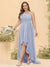 A-line/Princess One-The-Shoulder Asymmetrical Long Plus Size Bridesmaid dresses