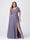 A Line/Princess V-Neck Short Sleeves Plus Size Bridesmaid Dresses with Split Side