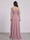 A-Line/Princess Spaghetti Straps Half Sleeves V-Neck Bridesmaid Dresses With Ruffles