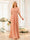 A-Line/Princess Floor-Length Short Sleeves Bridesmaid Dresses with Sash