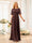 A-Line/Princess Floor-Length Short Sleeves Bridesmaid Dresses with Sash