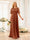 A-Line/Princess Floor-Length Short Sleeves Bridesmaid Dresses with Sash