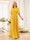 A-Line/Princess Floor-Length Short Sleeves Bridesmaid Dresses with Sash