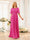 A-Line/Princess Floor-Length Short Sleeves Bridesmaid Dresses with Sash