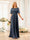 A-Line/Princess Floor-Length Short Sleeves Bridesmaid Dresses with Sash