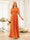 A-Line/Princess Floor-Length Short Sleeves Bridesmaid Dresses with Sash