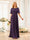 A-Line/Princess Floor-Length Short Sleeves Bridesmaid Dresses with Sash