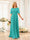 A-Line/Princess Floor-Length Short Sleeves Bridesmaid Dresses with Sash