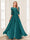 Chiffon Floor-Length Half Sleeves Scoop Mother of the Bride Pantsuits