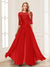 Chiffon Floor-Length Half Sleeves Scoop Mother of the Bride Pantsuits