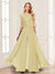 Chiffon Floor-Length Half Sleeves Scoop Mother of the Bride Pantsuits