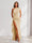 Sheath/Column One-Shoulder Pleated Ruffle Bridesmaid Dresses with Split Side