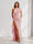 Sheath/Column One-Shoulder Pleated Ruffle Bridesmaid Dresses with Split Side