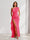 Sheath/Column One-Shoulder Pleated Ruffle Bridesmaid Dresses with Split Side