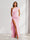 Sheath/Column One-Shoulder Pleated Ruffle Bridesmaid Dresses with Split Side