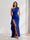 Sheath/Column One-Shoulder Pleated Ruffle Bridesmaid Dresses with Split Side