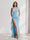 Sheath/Column One-Shoulder Pleated Ruffle Bridesmaid Dresses with Split Side
