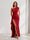 Sheath/Column One-Shoulder Pleated Ruffle Bridesmaid Dresses with Split Side