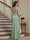 Trumpet/Mermaid Long Sleeves Scoop Floor-Length Mother of the Bride Dresses with Ruched & Embroidery