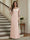 Trumpet/Mermaid Long Sleeves Scoop Floor-Length Mother of the Bride Dresses with Ruched & Embroidery