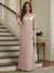 Trumpet/Mermaid Long Sleeves Scoop Floor-Length Mother of the Bride Dresses with Ruched & Embroidery