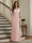Trumpet/Mermaid Long Sleeves Scoop Floor-Length Mother of the Bride Dresses with Ruched & Embroidery