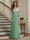 Trumpet/Mermaid Long Sleeves Scoop Floor-Length Mother of the Bride Dresses with Ruched & Embroidery