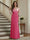 Trumpet/Mermaid Long Sleeves Scoop Floor-Length Mother of the Bride Dresses with Ruched & Embroidery