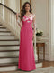 Trumpet/Mermaid Long Sleeves Scoop Floor-Length Mother of the Bride Dresses with Ruched & Embroidery