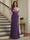 Trumpet/Mermaid Long Sleeves Scoop Floor-Length Mother of the Bride Dresses with Ruched & Embroidery