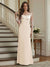 Trumpet/Mermaid Long Sleeves Scoop Floor-Length Mother of the Bride Dresses with Ruched & Embroidery