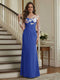 Trumpet/Mermaid Long Sleeves Scoop Floor-Length Mother of the Bride Dresses with Ruched & Embroidery