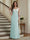 Trumpet/Mermaid Long Sleeves Scoop Floor-Length Mother of the Bride Dresses with Ruched & Embroidery