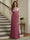 Trumpet/Mermaid Long Sleeves Scoop Floor-Length Mother of the Bride Dresses with Ruched & Embroidery