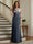 Trumpet/Mermaid Long Sleeves Scoop Floor-Length Mother of the Bride Dresses with Ruched & Embroidery