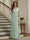 Trumpet/Mermaid Long Sleeves Scoop Floor-Length Mother of the Bride Dresses with Ruched & Embroidery