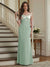 Trumpet/Mermaid Long Sleeves Scoop Floor-Length Mother of the Bride Dresses with Ruched & Embroidery