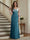 Trumpet/Mermaid Long Sleeves Scoop Floor-Length Mother of the Bride Dresses with Ruched & Embroidery