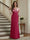 Trumpet/Mermaid Long Sleeves Scoop Floor-Length Mother of the Bride Dresses with Ruched & Embroidery