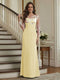 Trumpet/Mermaid Long Sleeves Scoop Floor-Length Mother of the Bride Dresses with Ruched & Embroidery