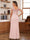 Sheath/Column Scoop Short Sleeves Mother of the Bride Dresses With Lace & 3D Floral
