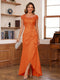 Sheath/Column Scoop Short Sleeves Mother of the Bride Dresses With Lace & 3D Floral